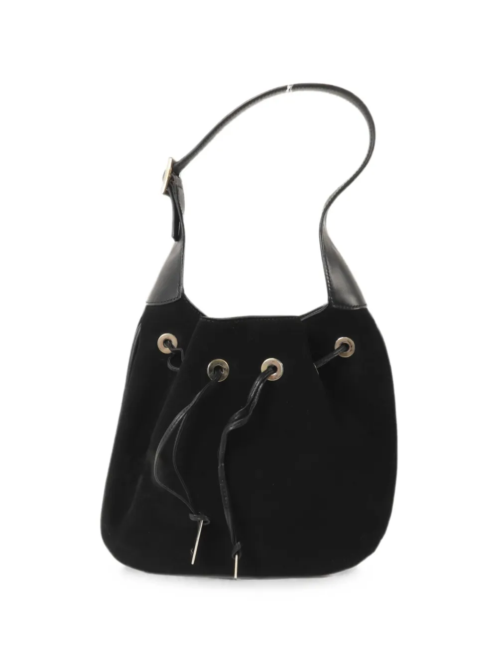 Gucci Pre-Owned eyelet drawstring handbag - Black