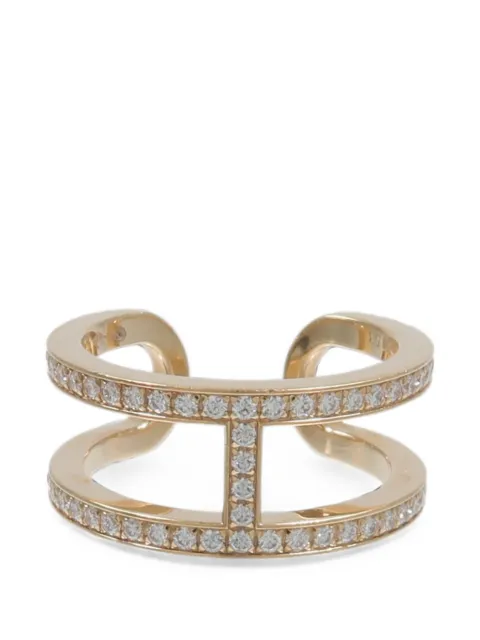 Hermès Pre-Owned bague Ever Chaine D'Ancre ornée de diamants