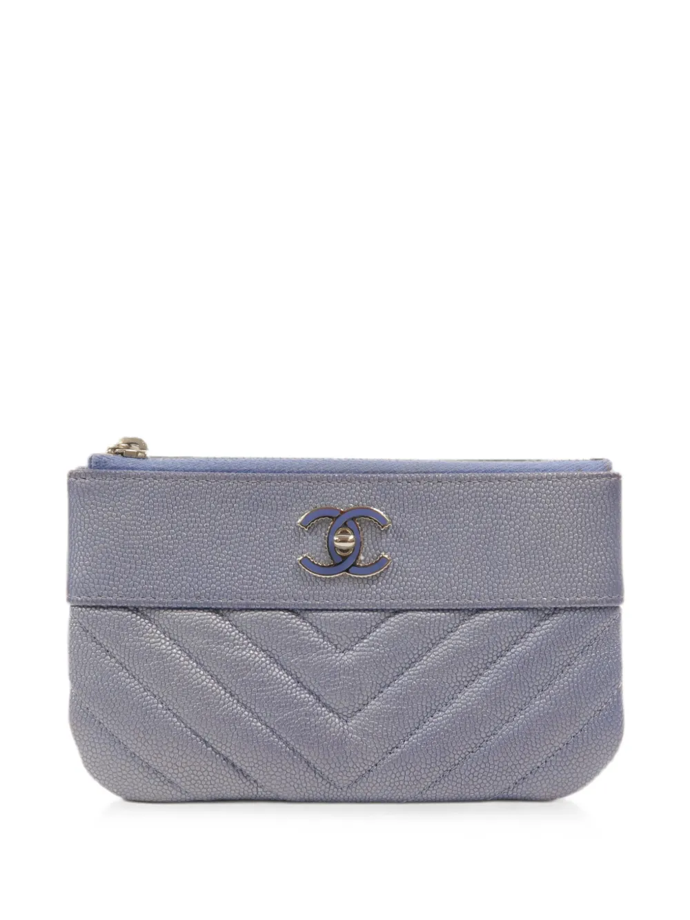 CHANEL Pre-Owned CC turn-lock pouch - Blau