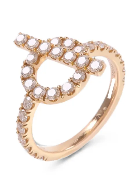 Hermès Pre-Owned anillo Finesse con diamantes