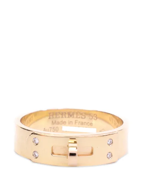 Hermès Pre-Owned anillo Kelly con diamante