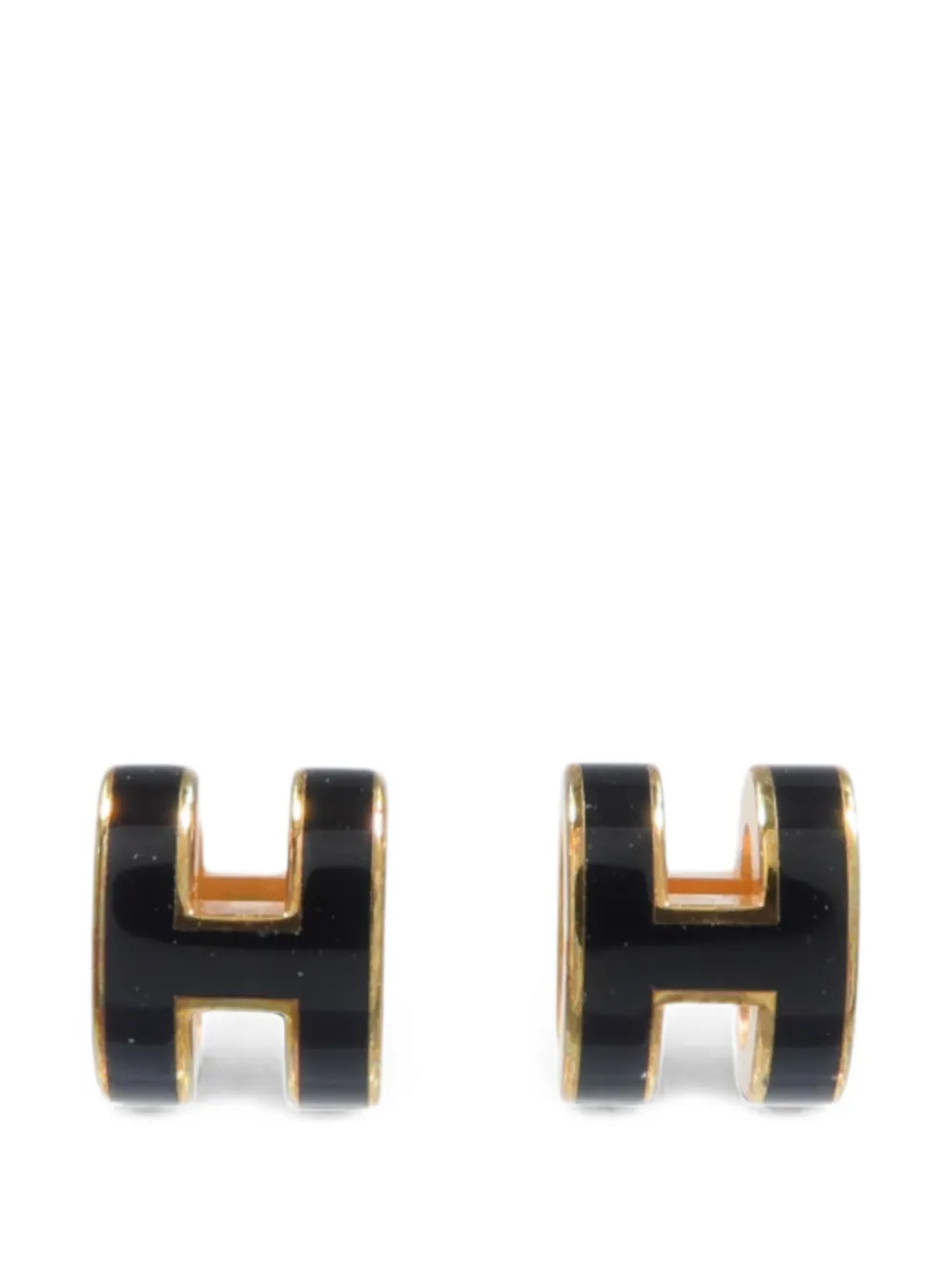 Hermès Pre-Owned Mini Pop H earrings - Gold