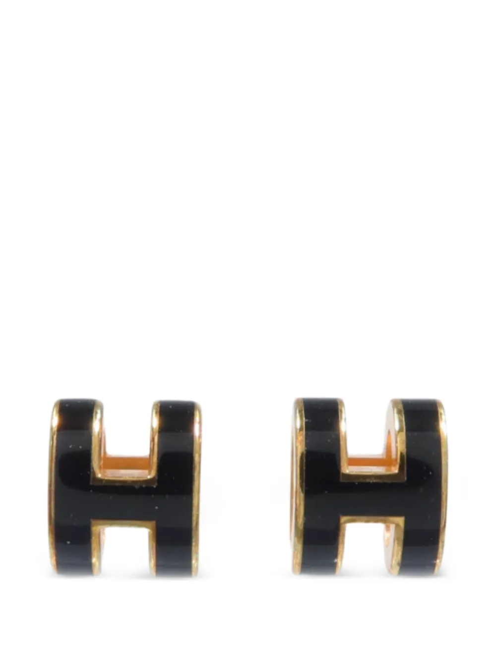 Hermès Pre-Owned Mini Pop H earrings - Gold