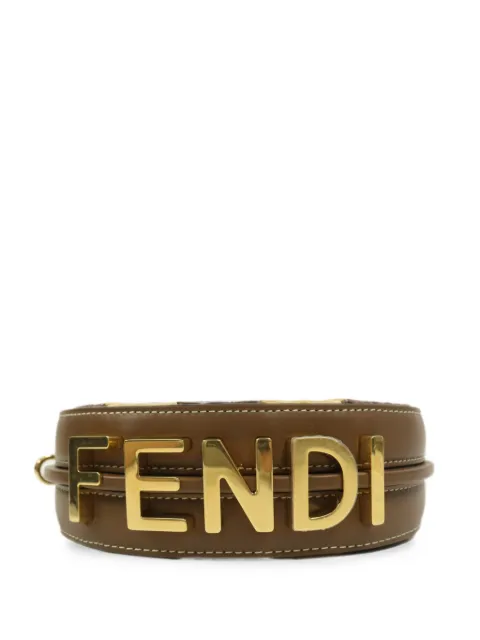 Fendi Pre-Owned Nano Fendigraphy raffia handbag