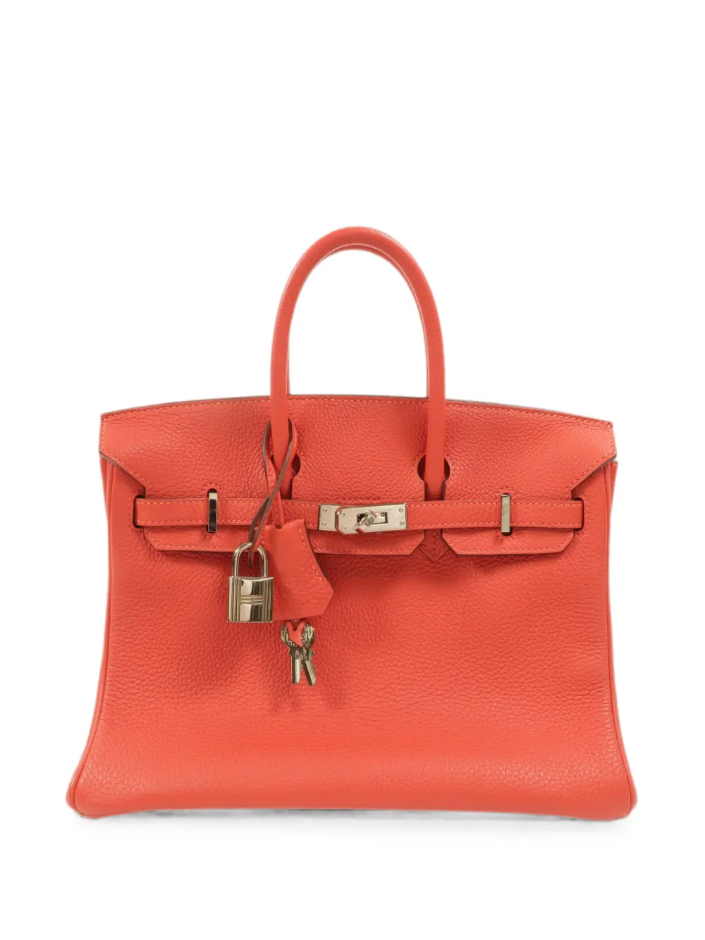 Hermès Pre-Owned Birkin 25 Togo leather handbag - Orange