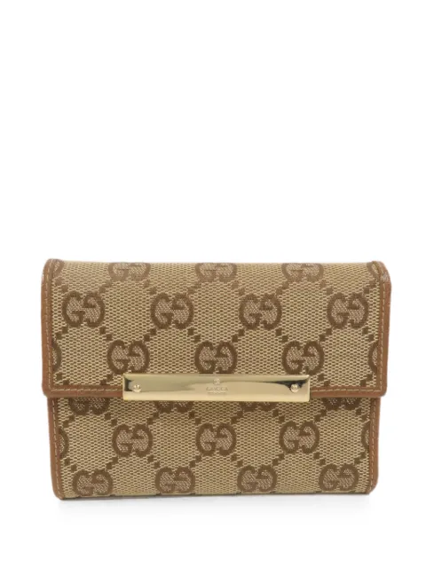 Gucci Pre-Owned GG canvas tri-fold wallet