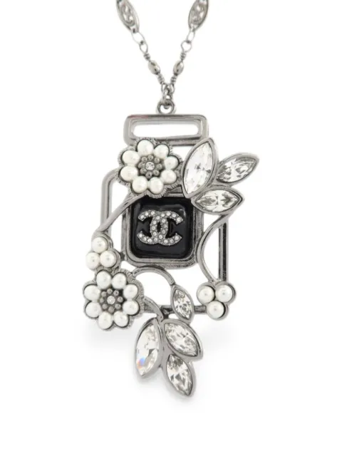 CHANEL Pre-Owned collier CC à pendentif flacon parfum No. 5