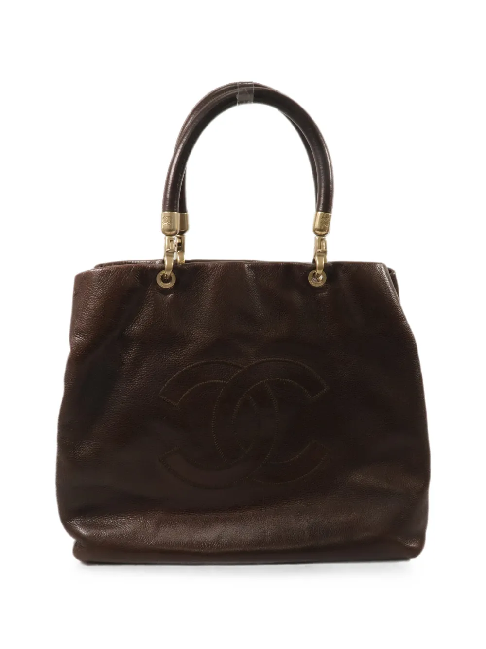 CHANEL Pre-Owned CC-logo tote bag - Marrone