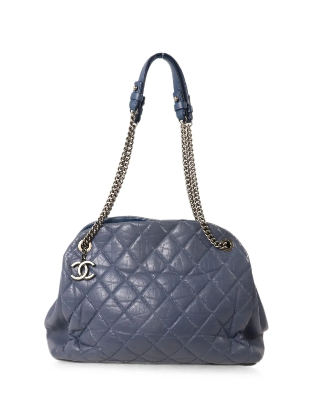 CHANEL Pre-Owned Just Mademoiselle Bowling quilted shoulder bag - Blu
