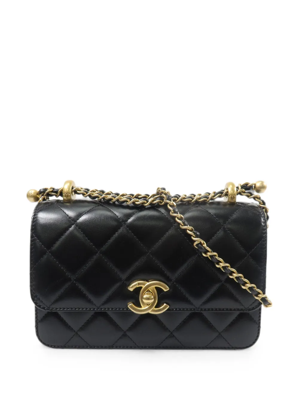 CHANEL Pre-Owned mini CC turn-lock quilted shoulder bag - Nero