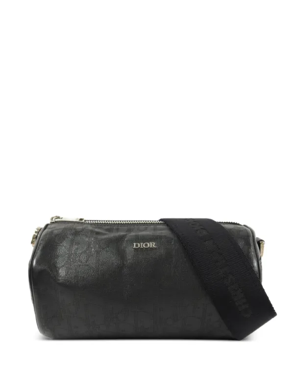 Dior Pre-owned Roller Oblique Messenger Bag in Black