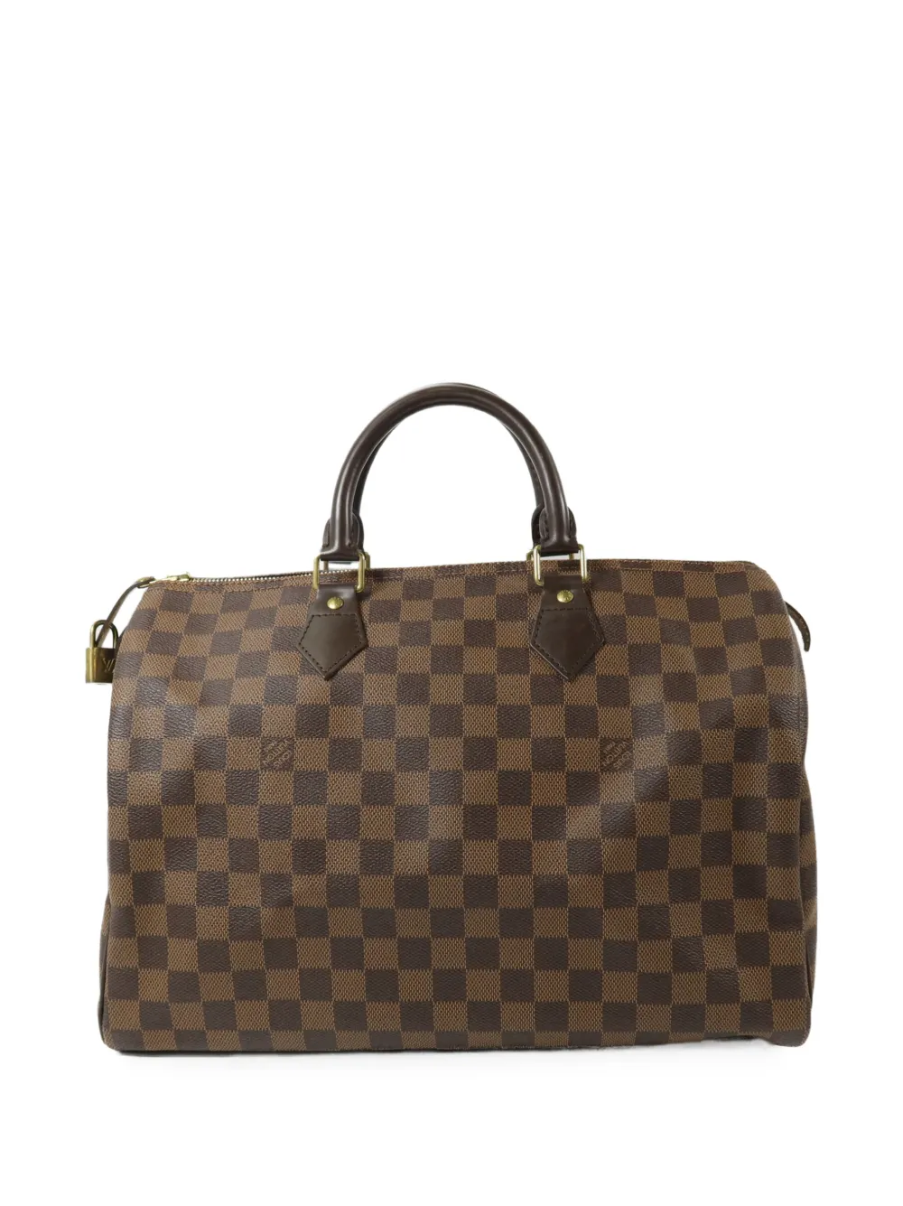 Louis Vuitton Pre-Owned Damier Speedy 35 luggage bag - Marrone