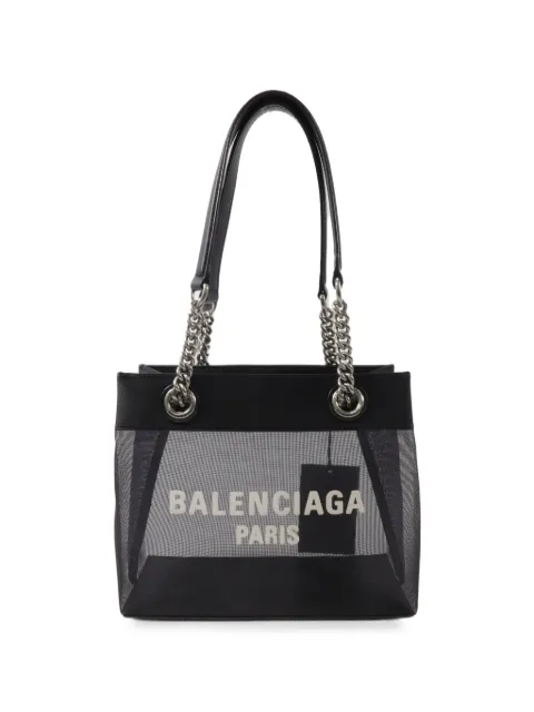 Balenciaga Pre-Owned mesh-panel chain-link tote bag