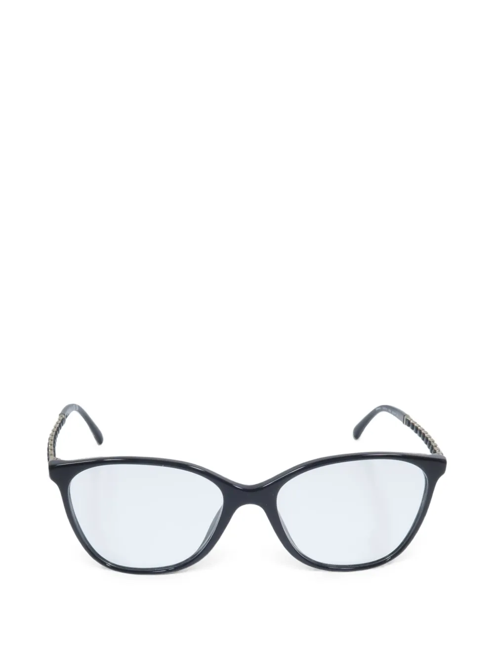 CHANEL Pre-Owned CC cat-eye frame glasses - Schwarz