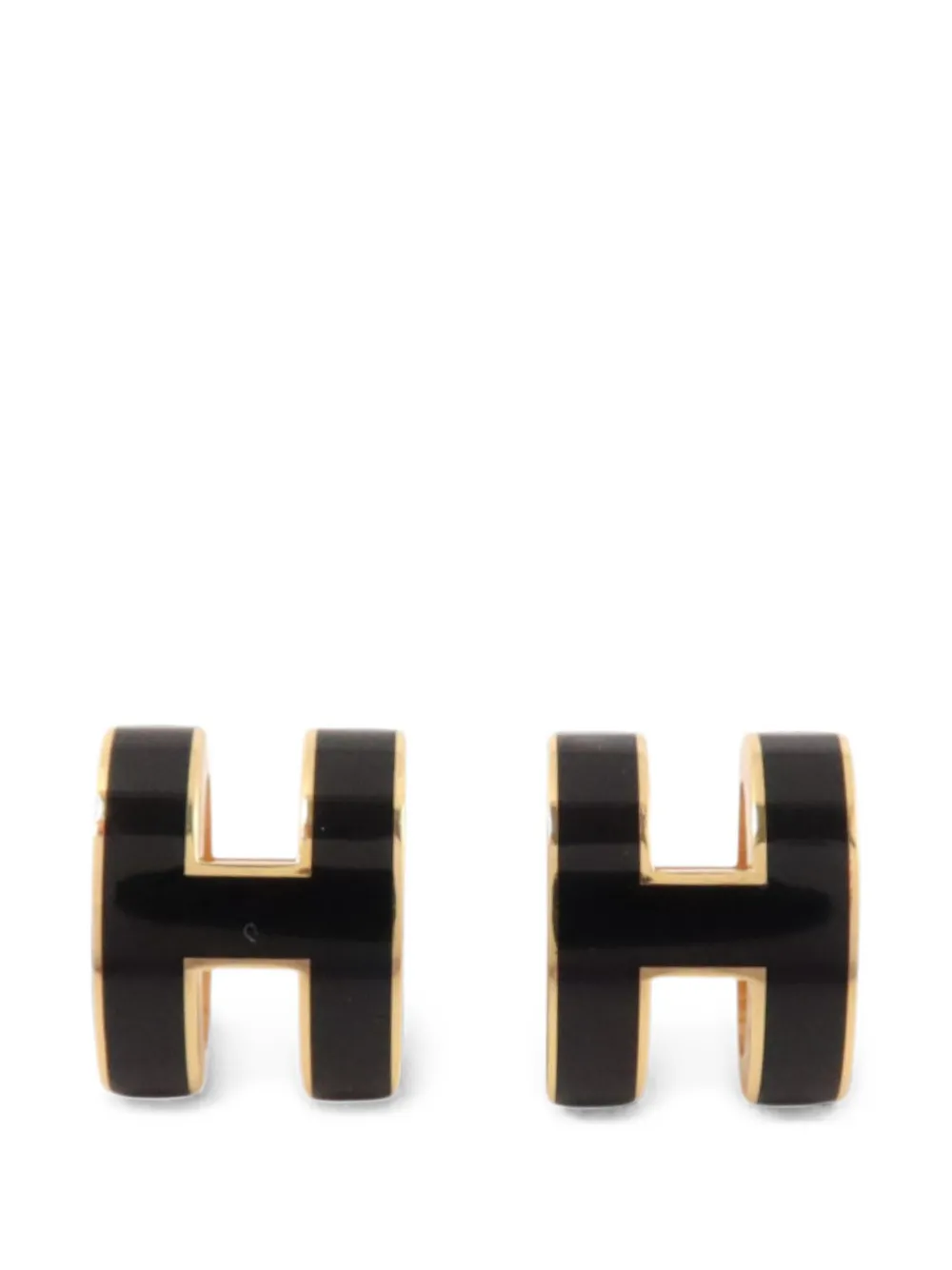 Hermès Pre-Owned Pop H enamel earrings - Gold