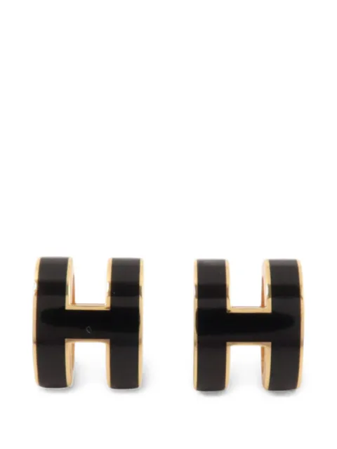Hermès Pre-Owned Pop H enamel earrings