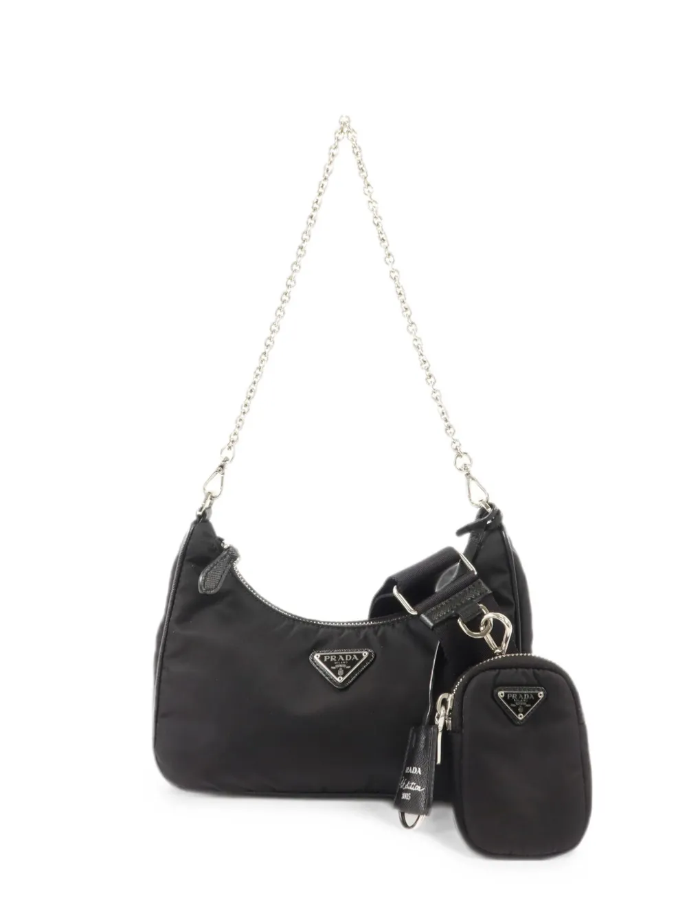 Prada Pre-Owned Re-Edition 2005 shoulder bag - Black