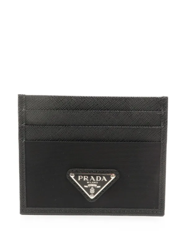Prada Pre-owned Re-nylon Cardholder in Black