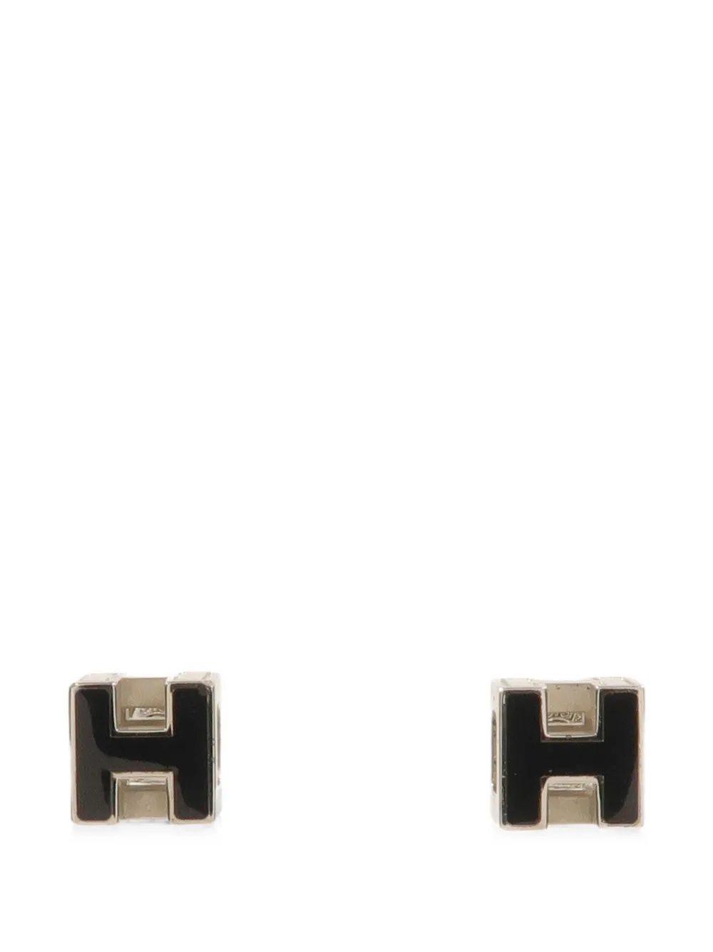 Hermès Pre-Owned Cage d'H earrings - Silber