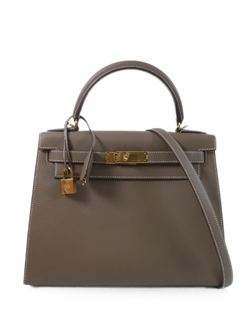 Hermès Pre-Owned Kelly 28 two-way handbag - Brown
