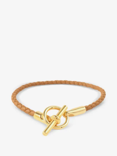 Hermès Pre-Owned Glenan braided leather bracelet