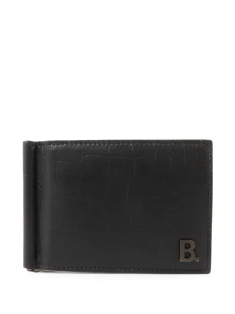 Balenciaga Pre-Owned croc-effect bifold wallet