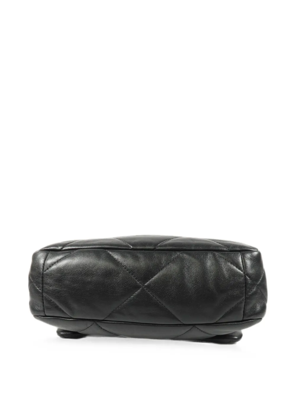 CHANEL Pre-Owned Kleine C19 diamantvormig gewatteerde schoudertas Zwart