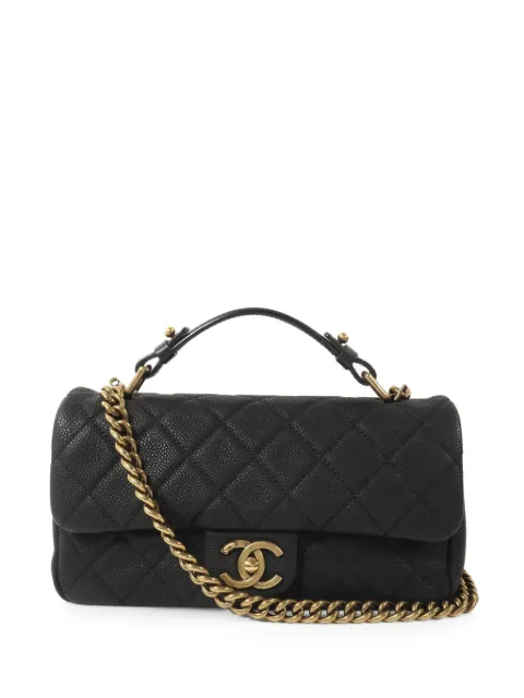 CHANEL Pre-Owned CC turn-lock diamond-quilted cross body bag