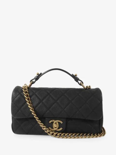 CHANEL Pre-Owned CC turn-lock diamond-quilted cross body bag