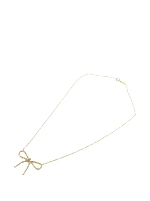 Tiffany & Co. Pre-Owned collier à effet torsadé orné d'un nœud