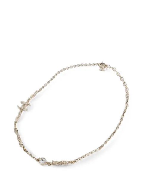 CHANEL Pre-Owned collier à logo CC et ornements