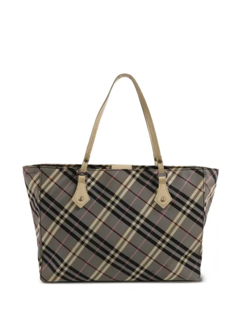 Burberry Pre-Owned chack-pattern tote bag