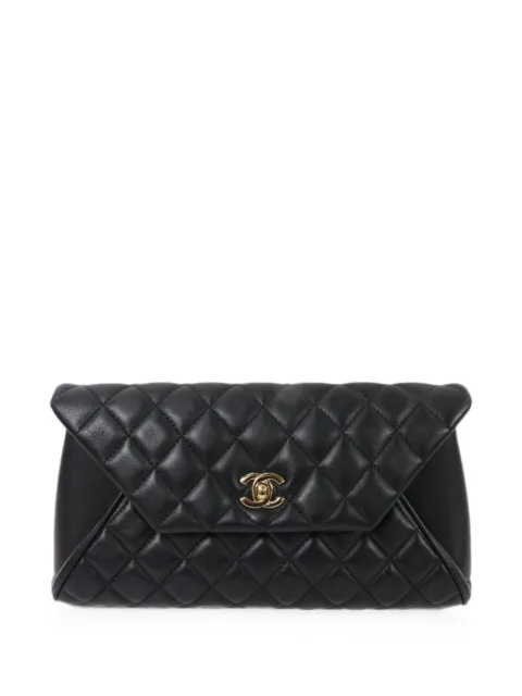 CHANEL Pre-Owned quilted CC turn-lock clutch bag