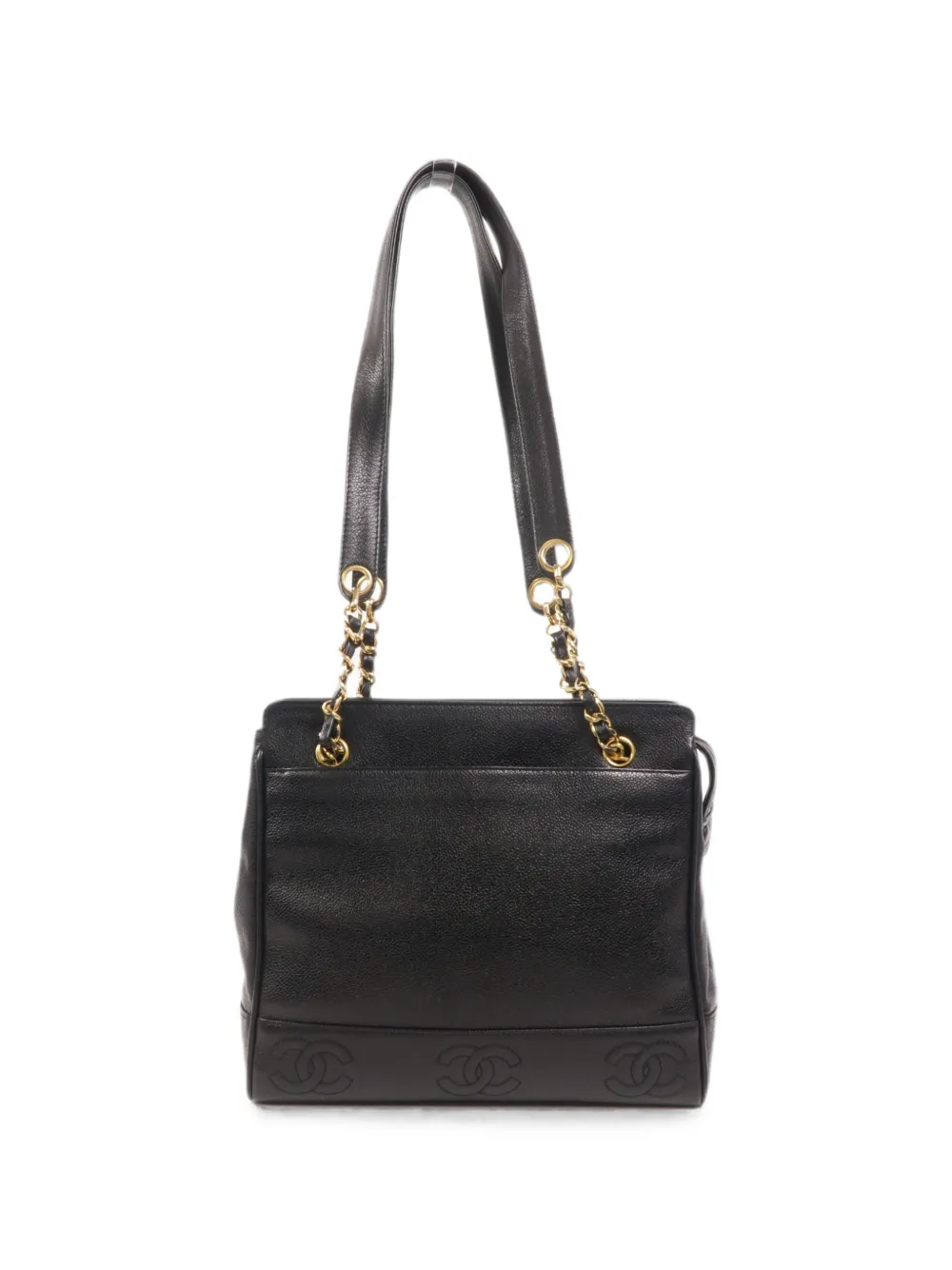CHANEL Pre-Owned CC leather tote bag - Nero