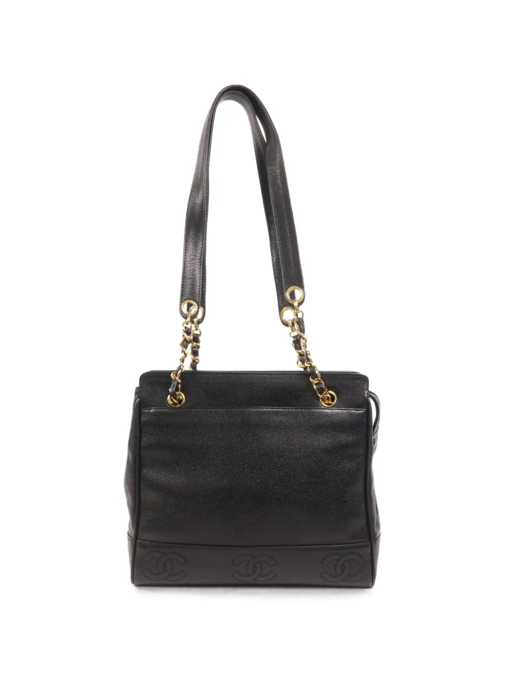 CHANEL Pre-Owned CC leather tote bag - Nero