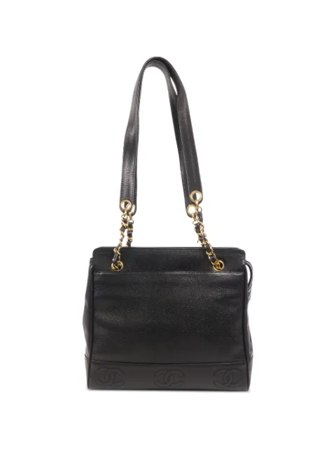 CHANEL Pre-Owned CC leather tote bag