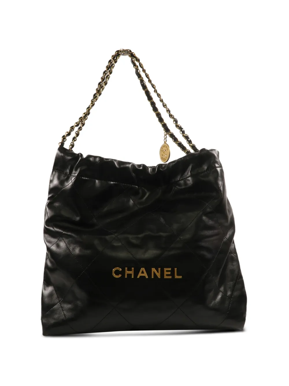 CHANEL Pre-Owned Chanel 22 chain-strap tote bag - Nero