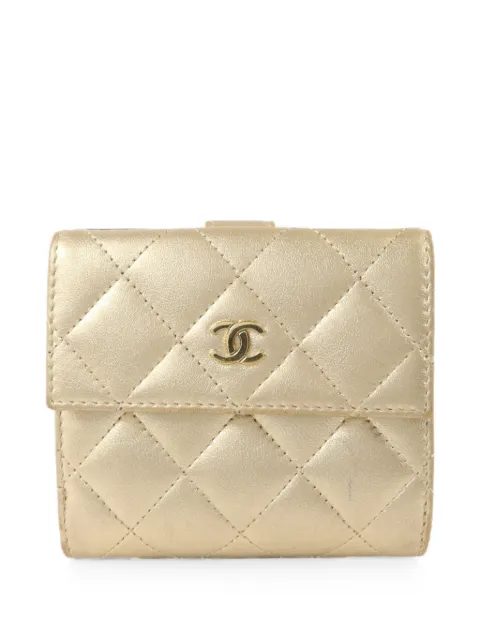 CHANEL Pre-Owned cartera capitonada con solapa