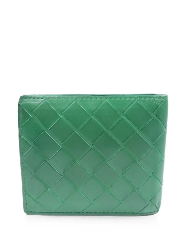 Bottega Veneta Pre-Owned Intrecciato Leather Wallet | グリーン