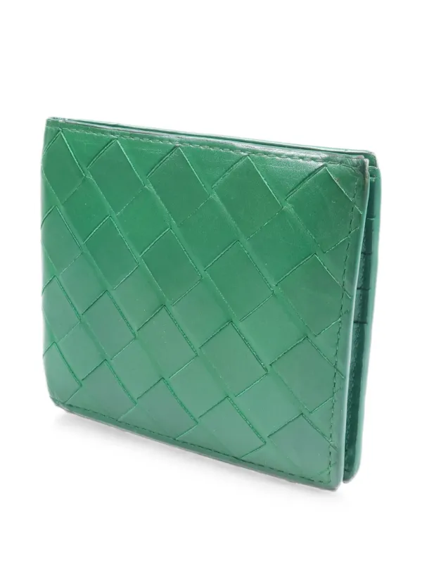 Bottega Veneta Pre-Owned Intrecciato Leather Wallet | グリーン