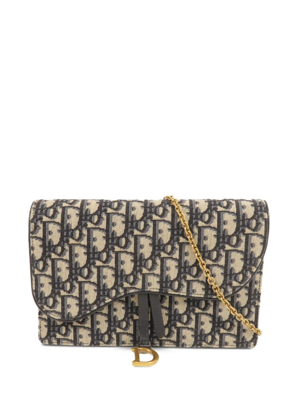 Christian Dior Pre-Owned Saddle Oblique shoulder bag - Nude