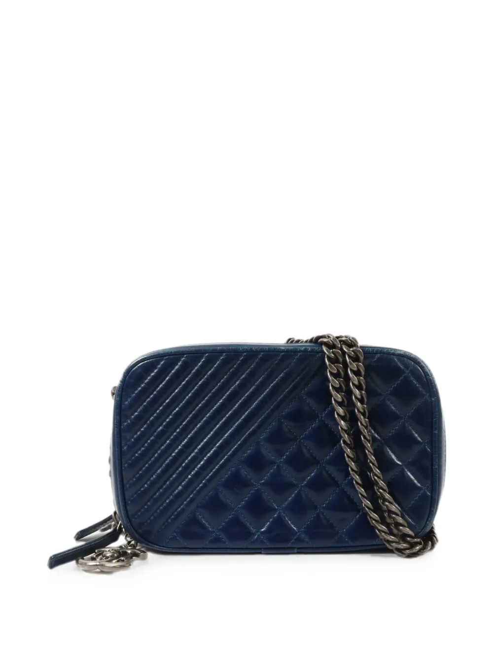 CHANEL Pre-Owned CC quilted shoulder bag - Blu