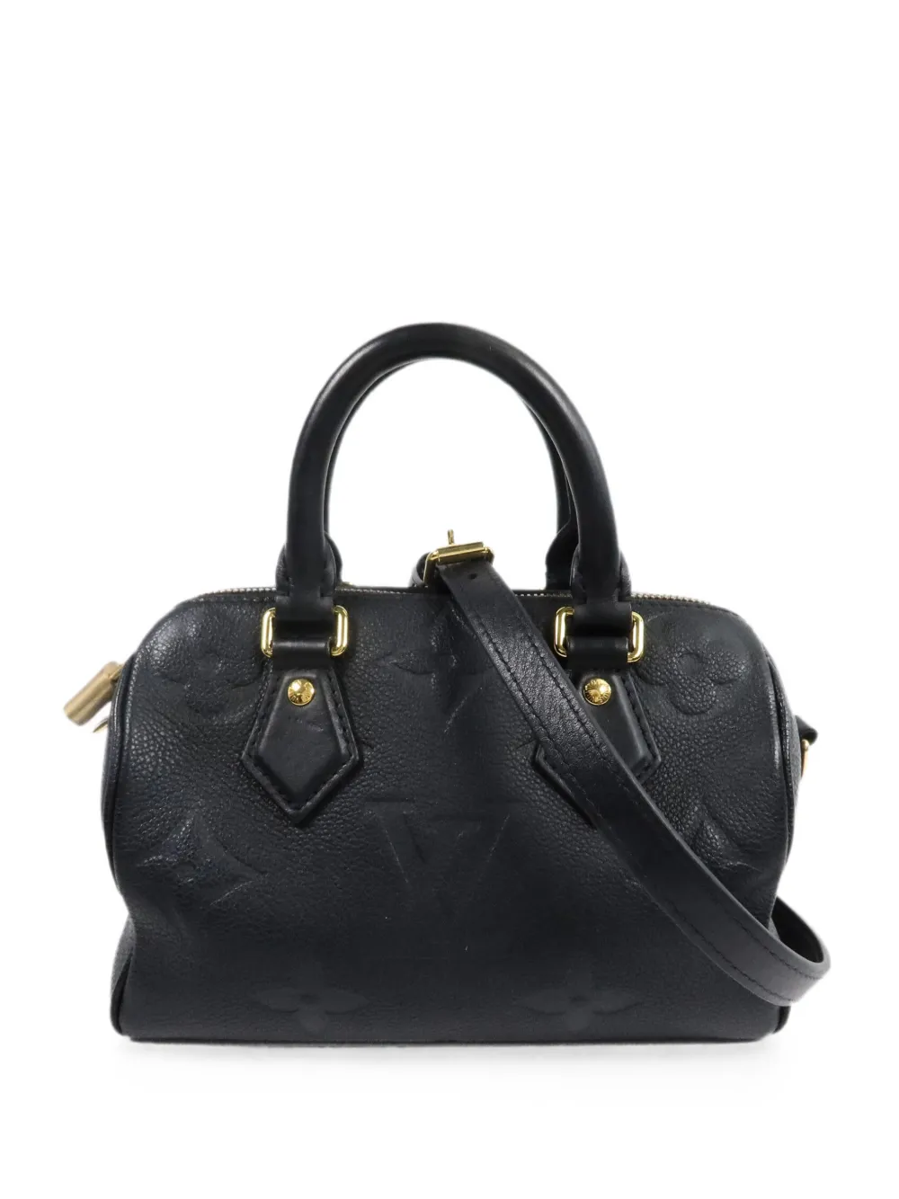 Louis Vuitton Pre-Owned 20 Monogram Empreinte Speedy Bandouliere tote bag - Black