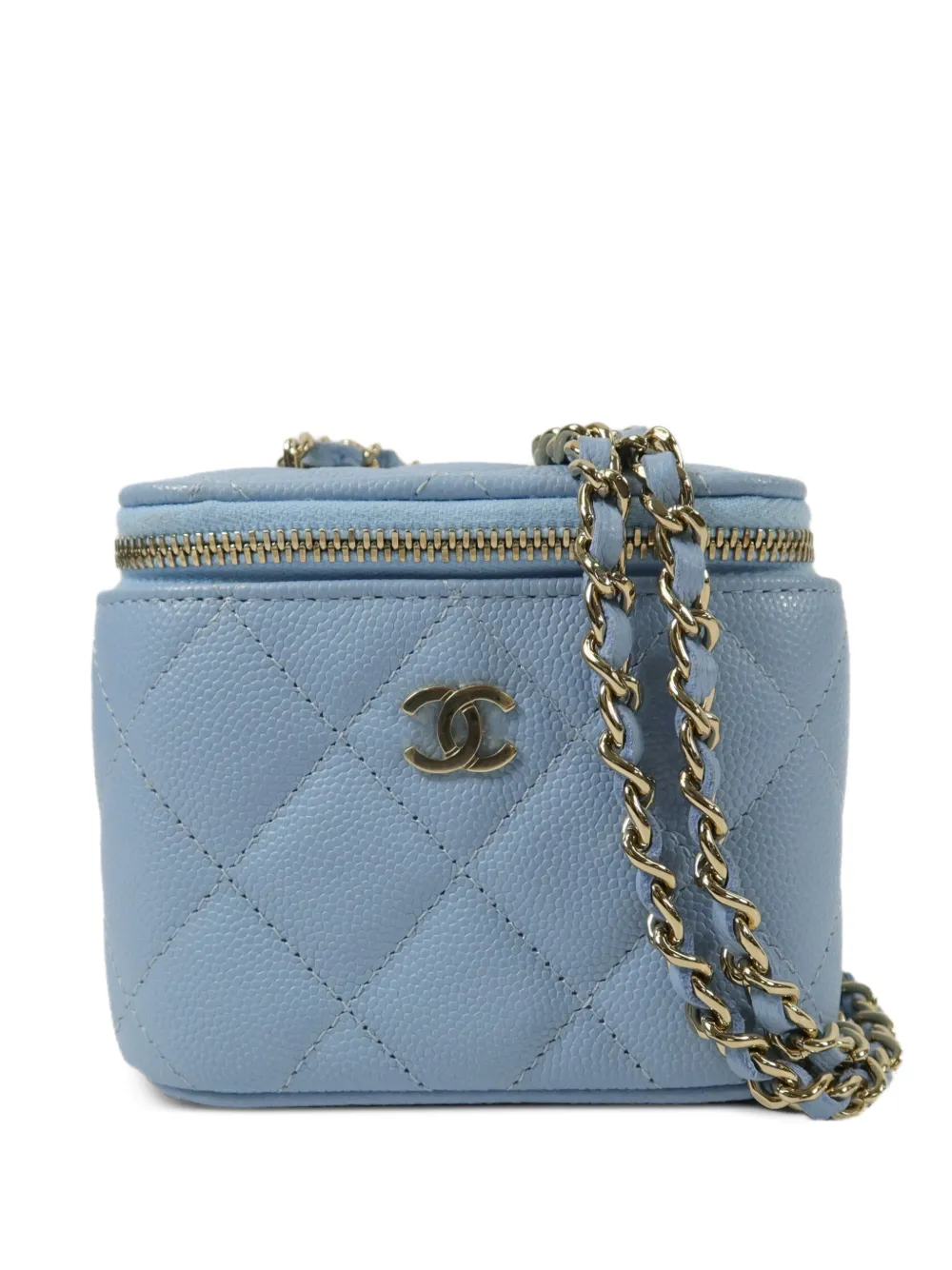 CHANEL Pre-Owned mini CC Vanity Case shoulder bag - Blu
