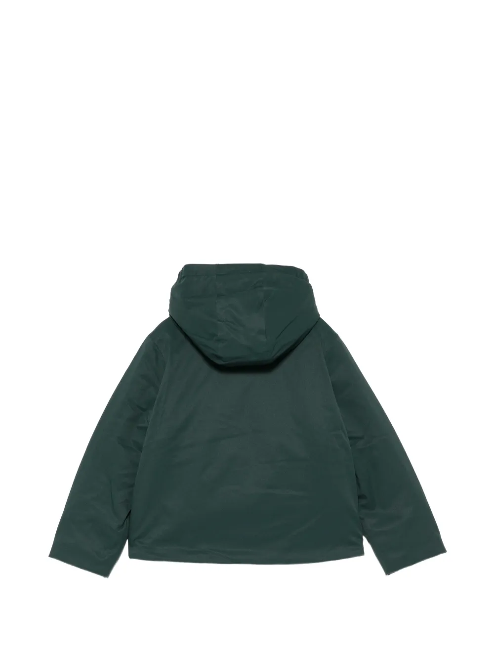 K Way Kids logo-patch hooded jacket Groen