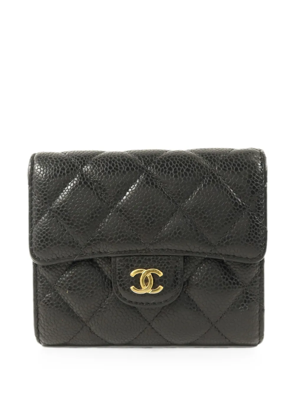 CHANEL Pre-Owned CC trifold wallet - Black
