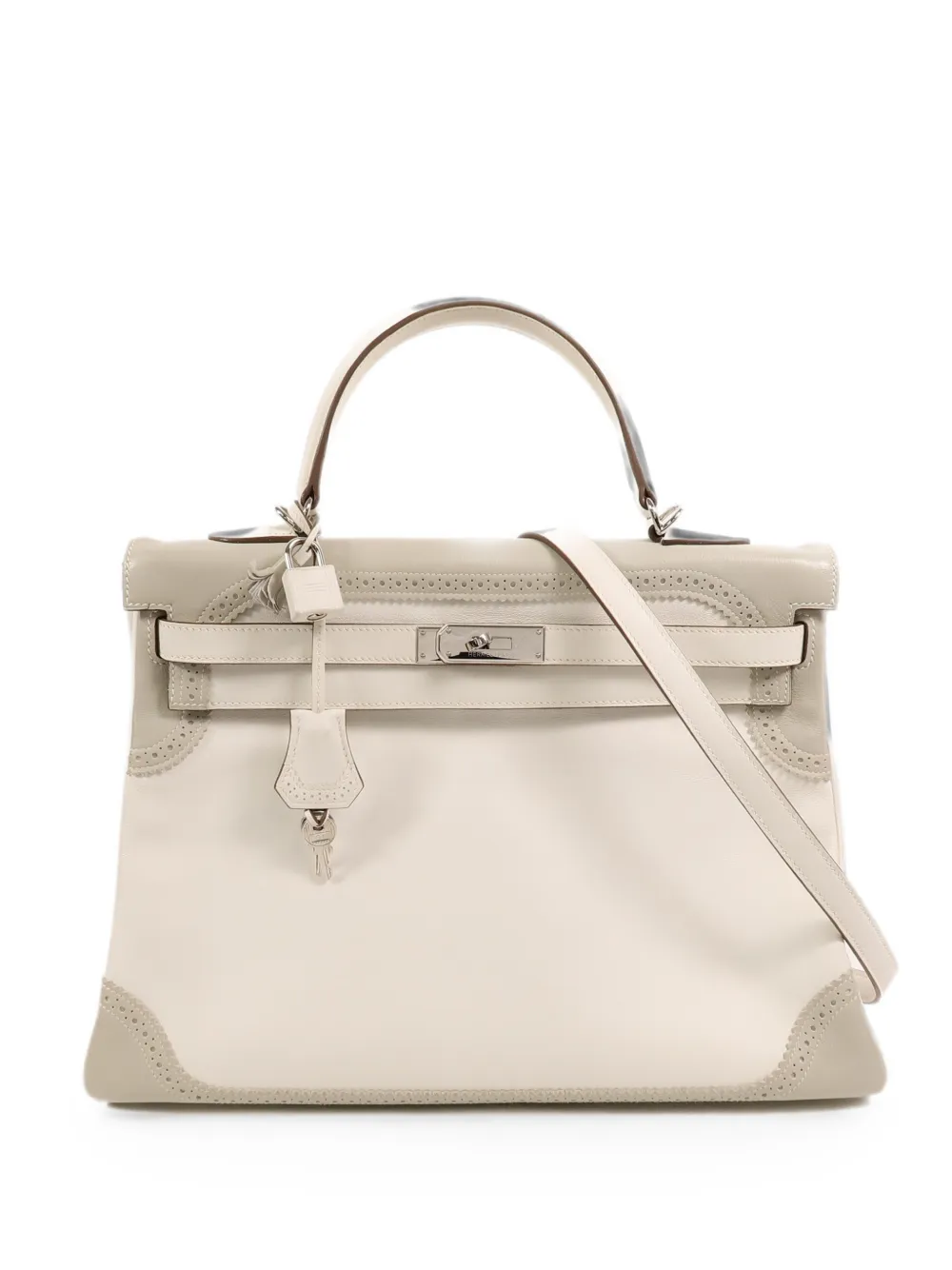 Hermès Pre-Owned 2011 35 Kelly Ghillies tote bag - Neutrals