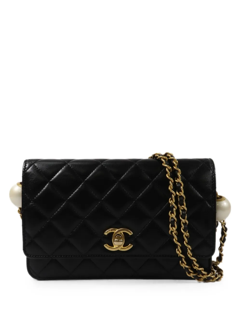 CHANEL Pre-Owned WOC CC turn-lock cross body mini bag - Black