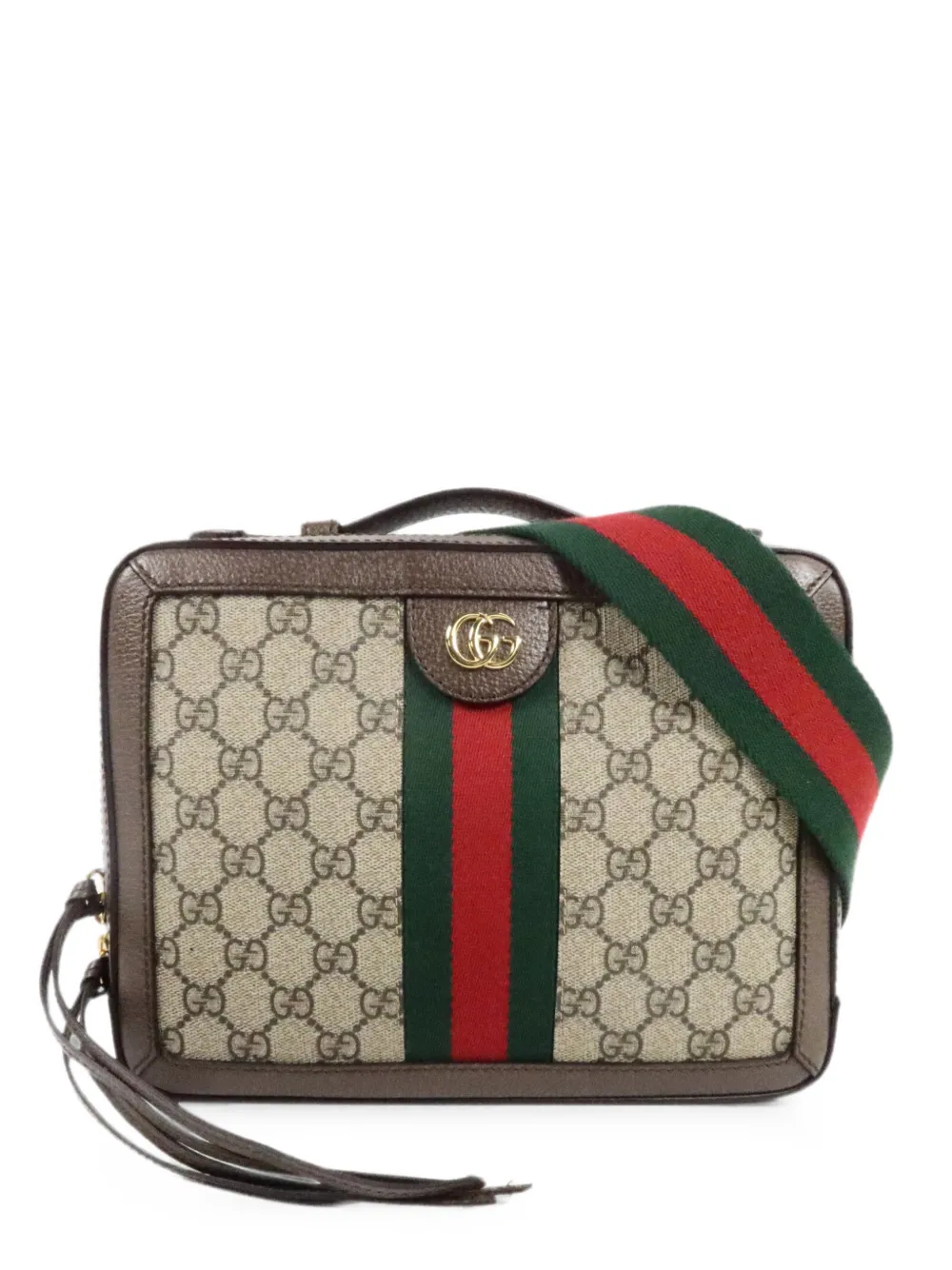 Gucci Pre-Owned Ophidia GG-canvas cross body bag - Neutrals