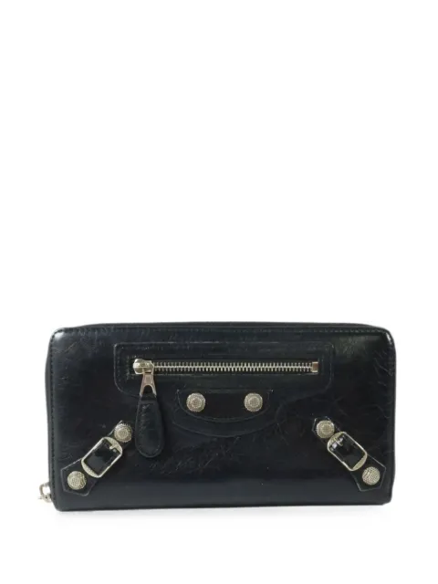 Balenciaga Pre-Owned stud-detail zip-around wallet